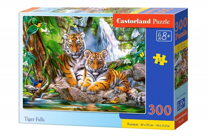 Castorland Puzzle 300 elementów. Tygrysy