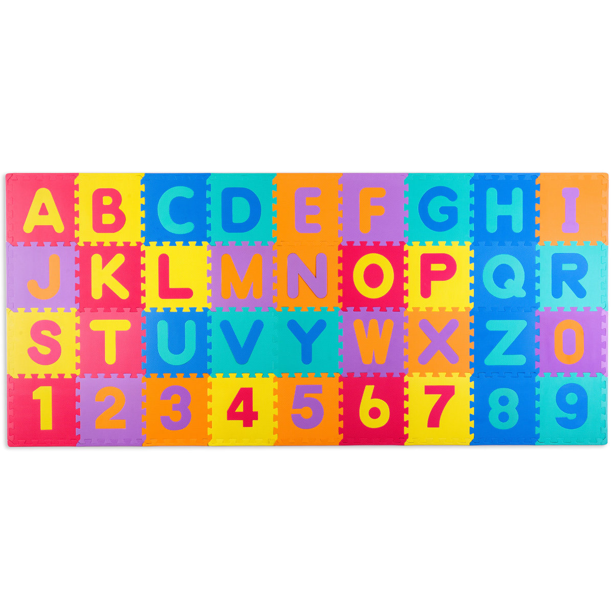 Ricokids Duża mata piankowa, puzzle, litery kolorowe 36 szt.