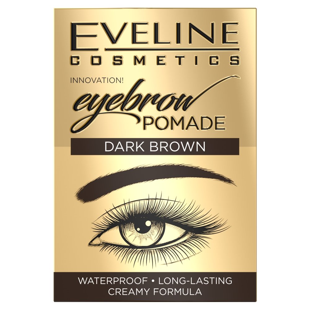 Eveline Eyebrow Pomade pomada do brwi wodoodporna Dark Brown