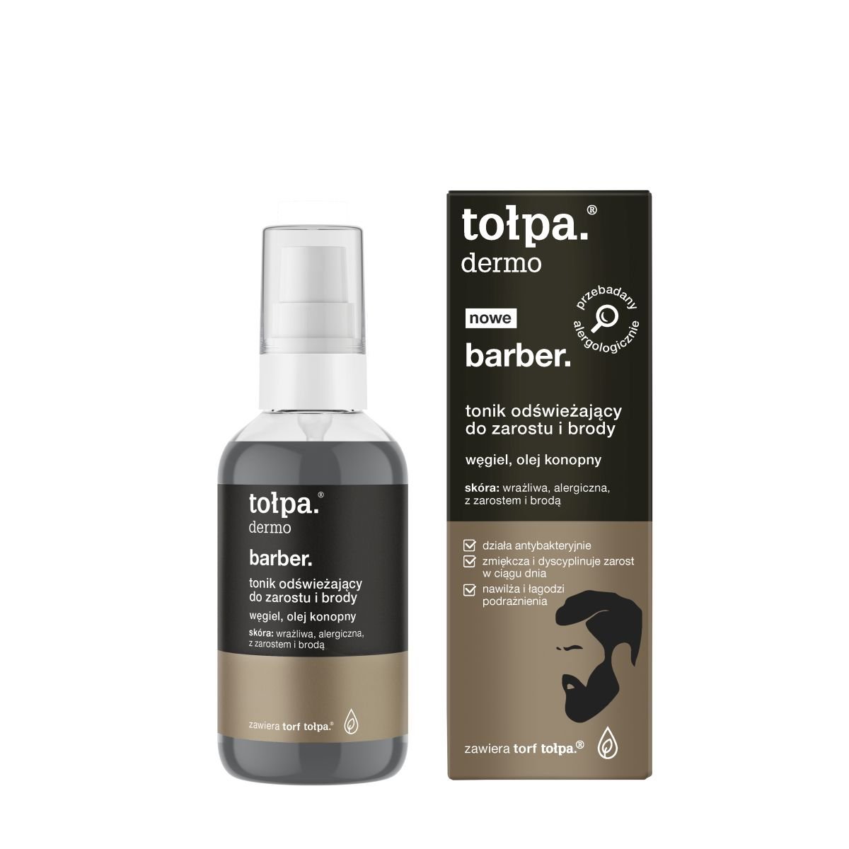 Tołpa BARBER. TONIK ODŚWIEŻAJĄCY DO ZAROSTU I BRODY 75 ML