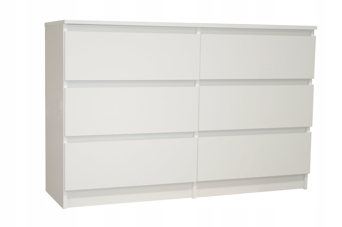 Komoda SARA MEBLE Coco, biała, 77,5x100x35 cm