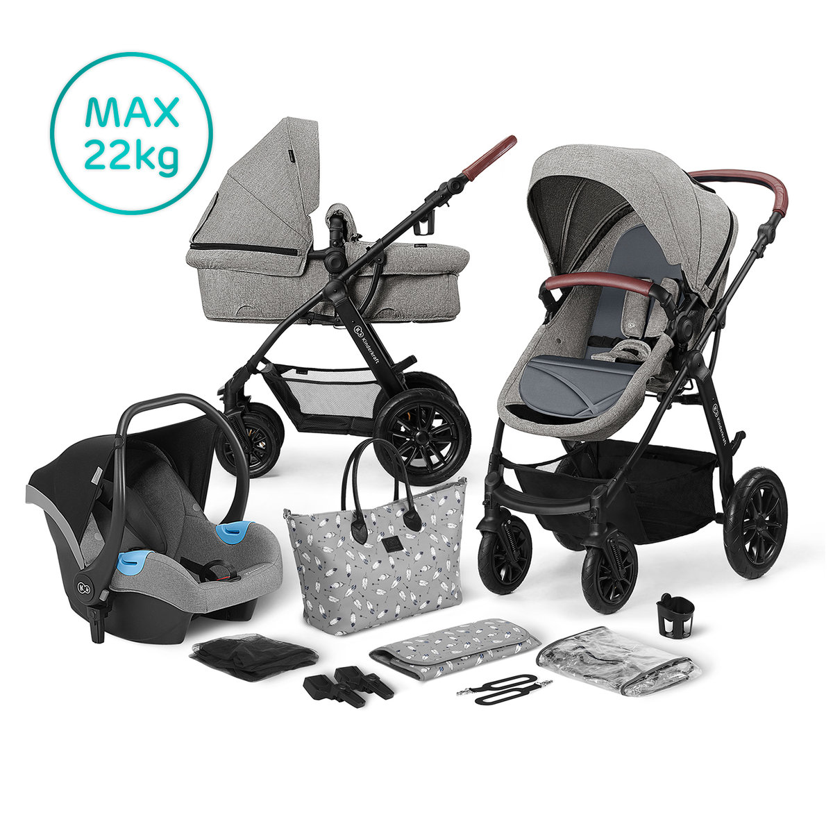 KinderKraft XMOOV 3w1 Grey