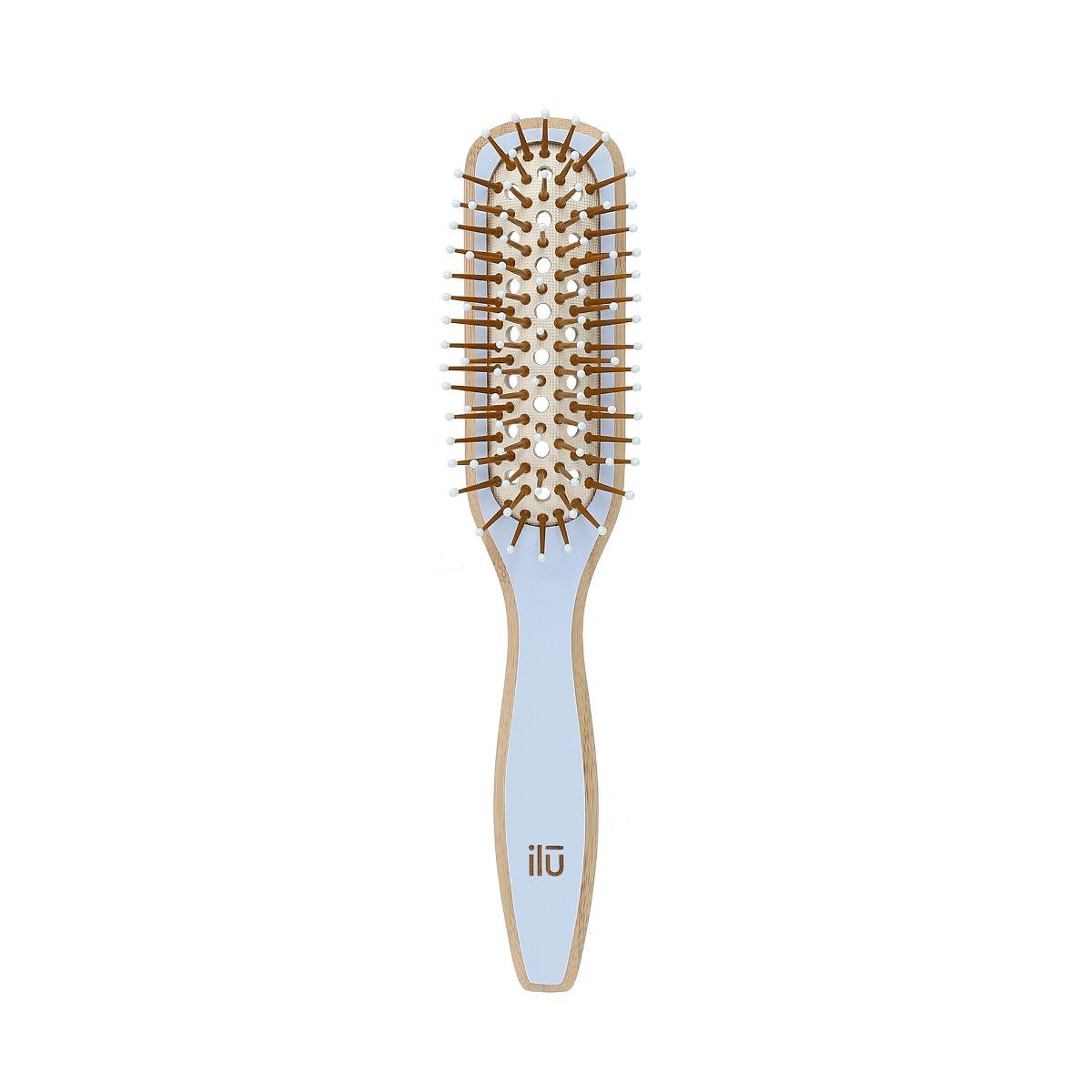 Tools For Beauty, ilū, bambusowa szczotka do włosów True Blue, 1 szt.