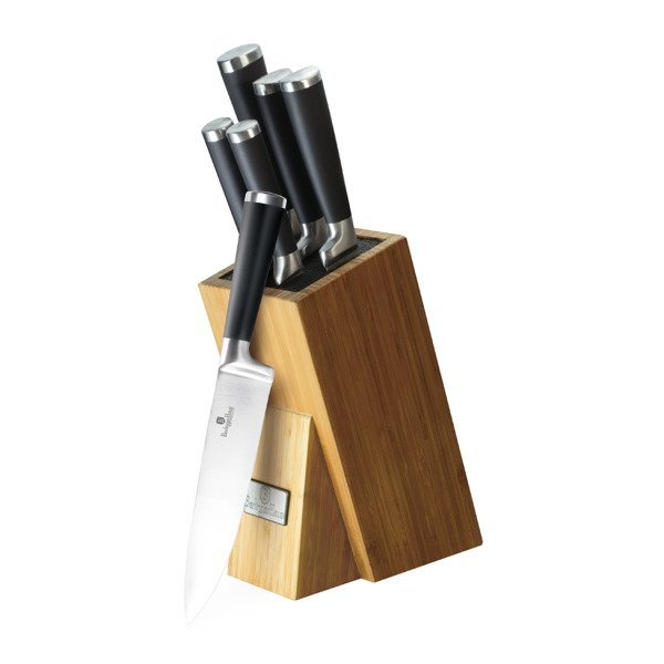 Berlingerhaus zestaw noży w stojaku Royal Black Collection 7 szt