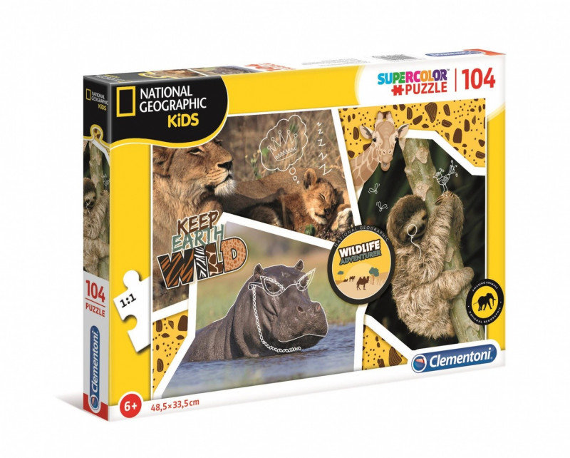 Clementoni Puzzle 104 National Geo Kids Wildlife Adventurer