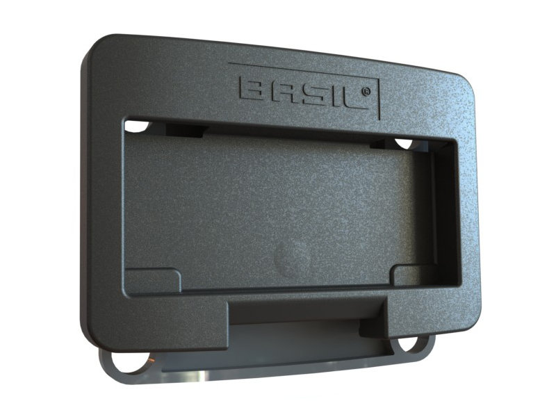 Basil KF Adapter Plate adapter zapięcia do koszy rowerowych, system Klickfix, czarny, jeden rozmiar BAS70158