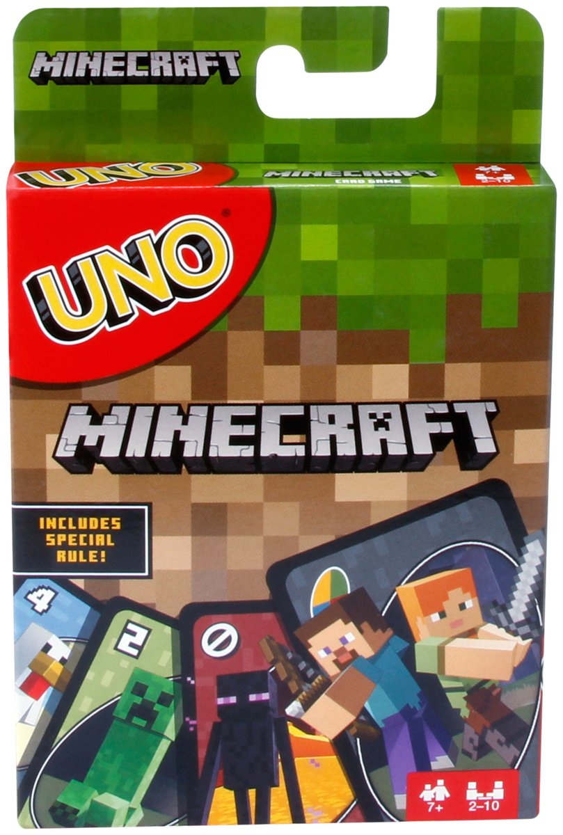 Mattel Games, gra logiczna UNO Minecraft, FPD61