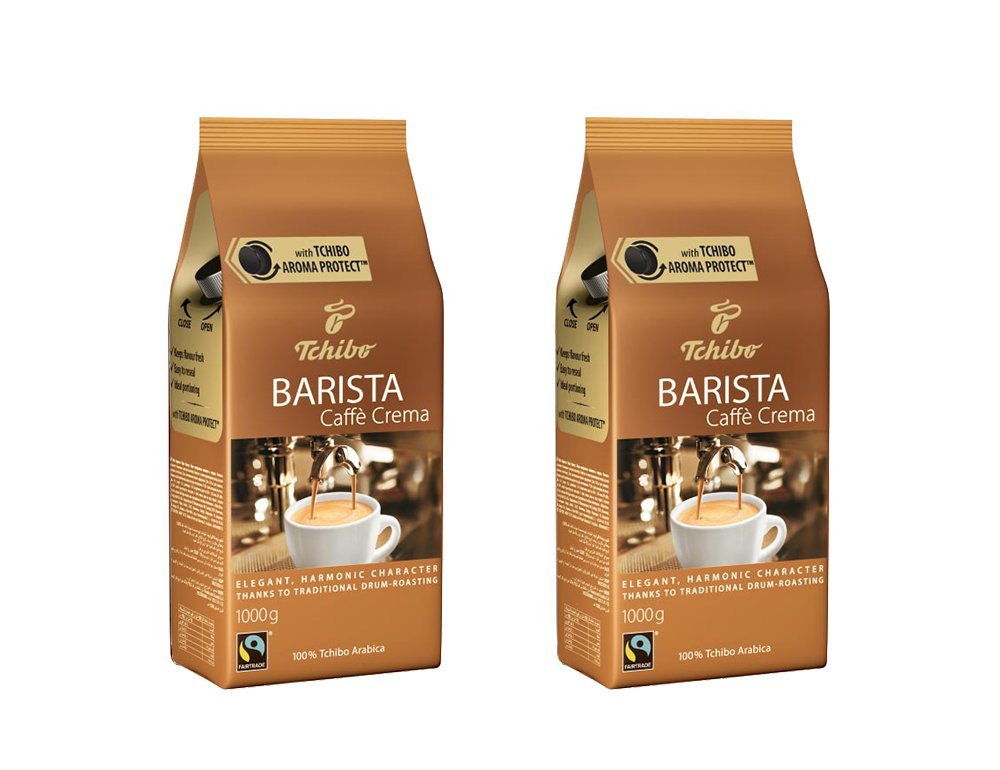 Tchibo, kawa ziarnista Barista Caffe Crema, 2 x 1kg