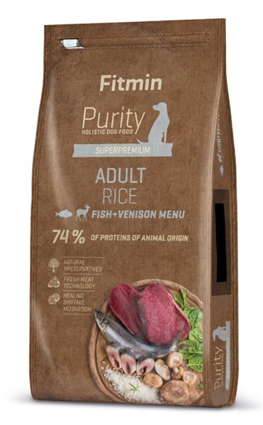 Fitmin Purity Adult Rice Fish&Venison 2 kg