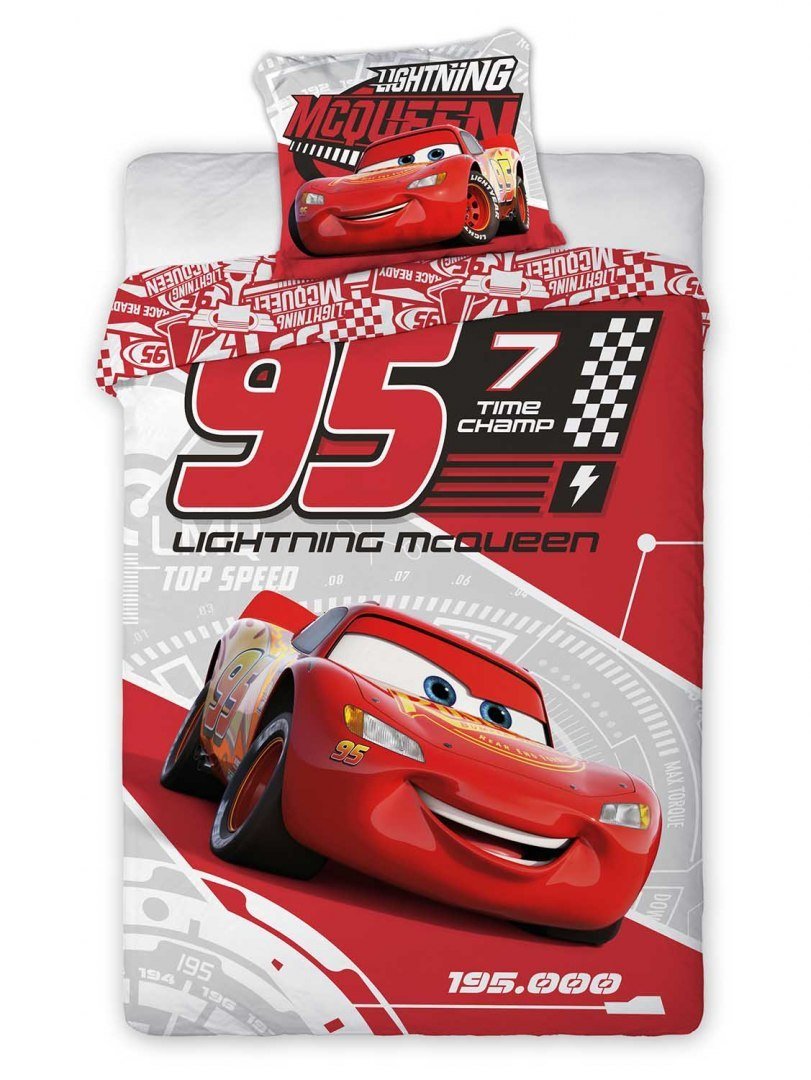 Faro Pościel Cars Auta 140x200cm LETNIA WYPRZEDAŻ DO 80%