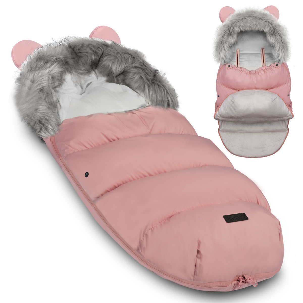 Ricokids Śpiworek do wózka, sanek Elmi Ricokids - różowy 720005