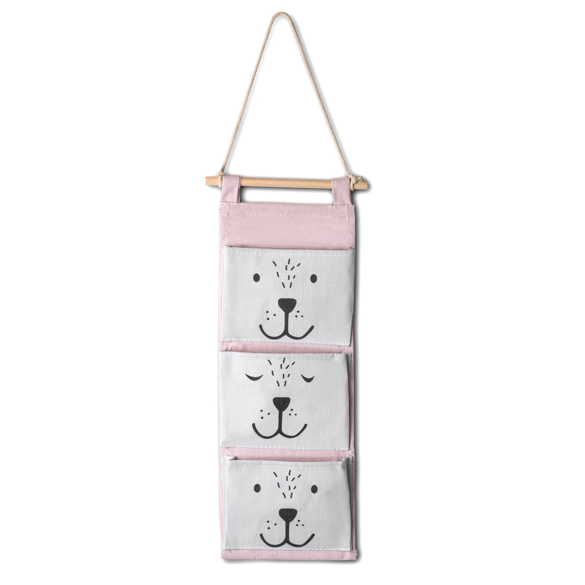 Ricokids Wiszący organizer na zabawki Ricokids - różowy 740301