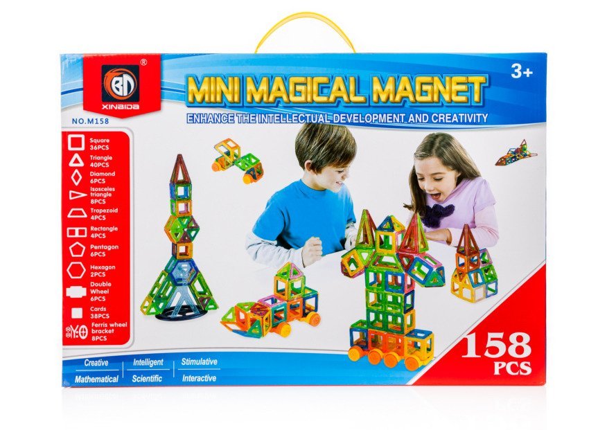 Klocki magnetyczne MAGICAL MAGNET 158SZT
