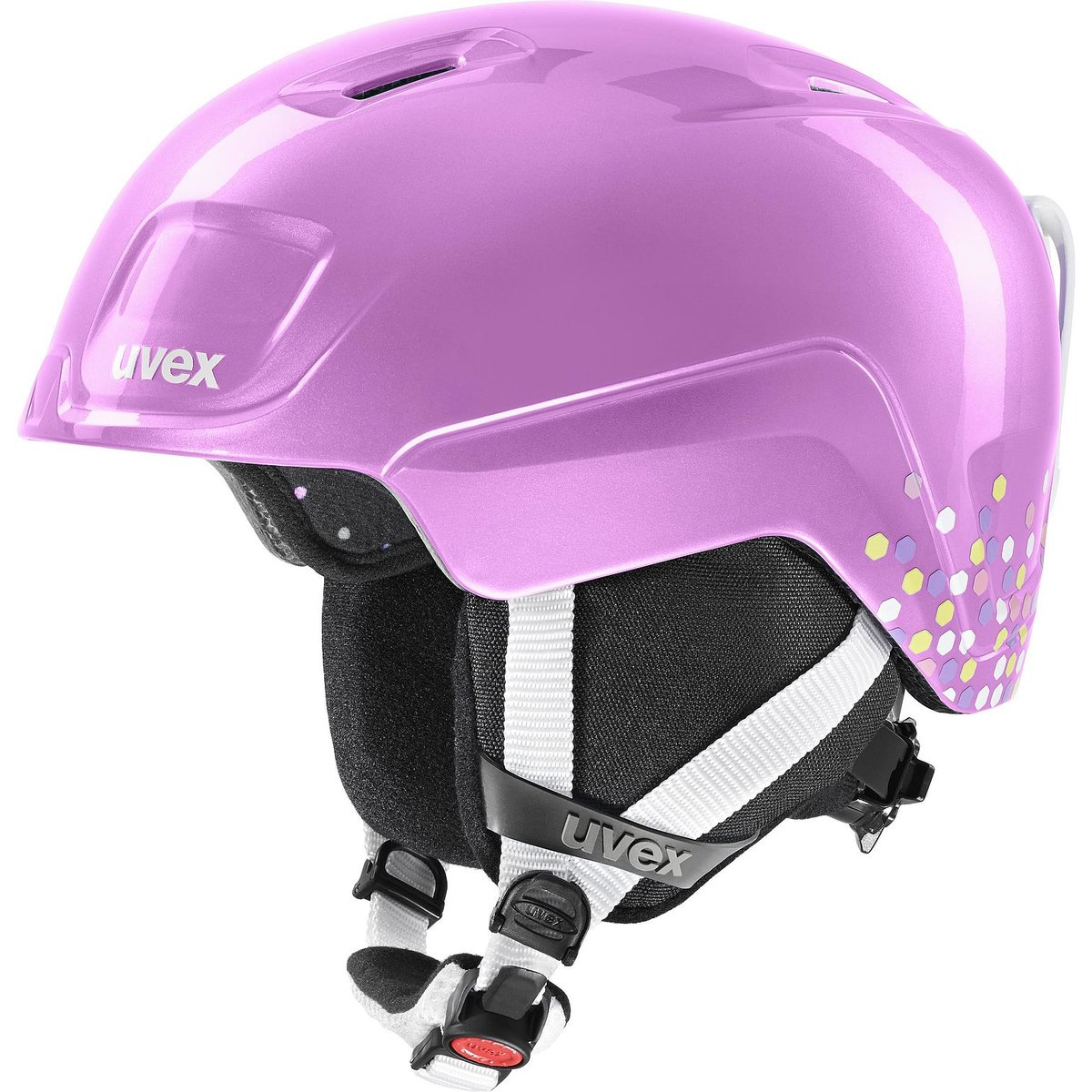 Uvex Heyya Helmet Kids, różowy/biały 46-50cm 2021 Kaski narciarskie S5662523001