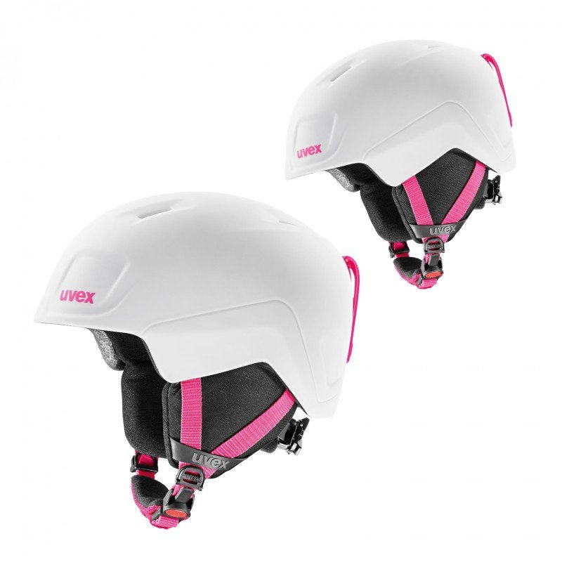 Uvex Heyya Pro Kask Dzieci, white-pink mat 54-58cm 2020 Kaski narciarskie S5662537005
