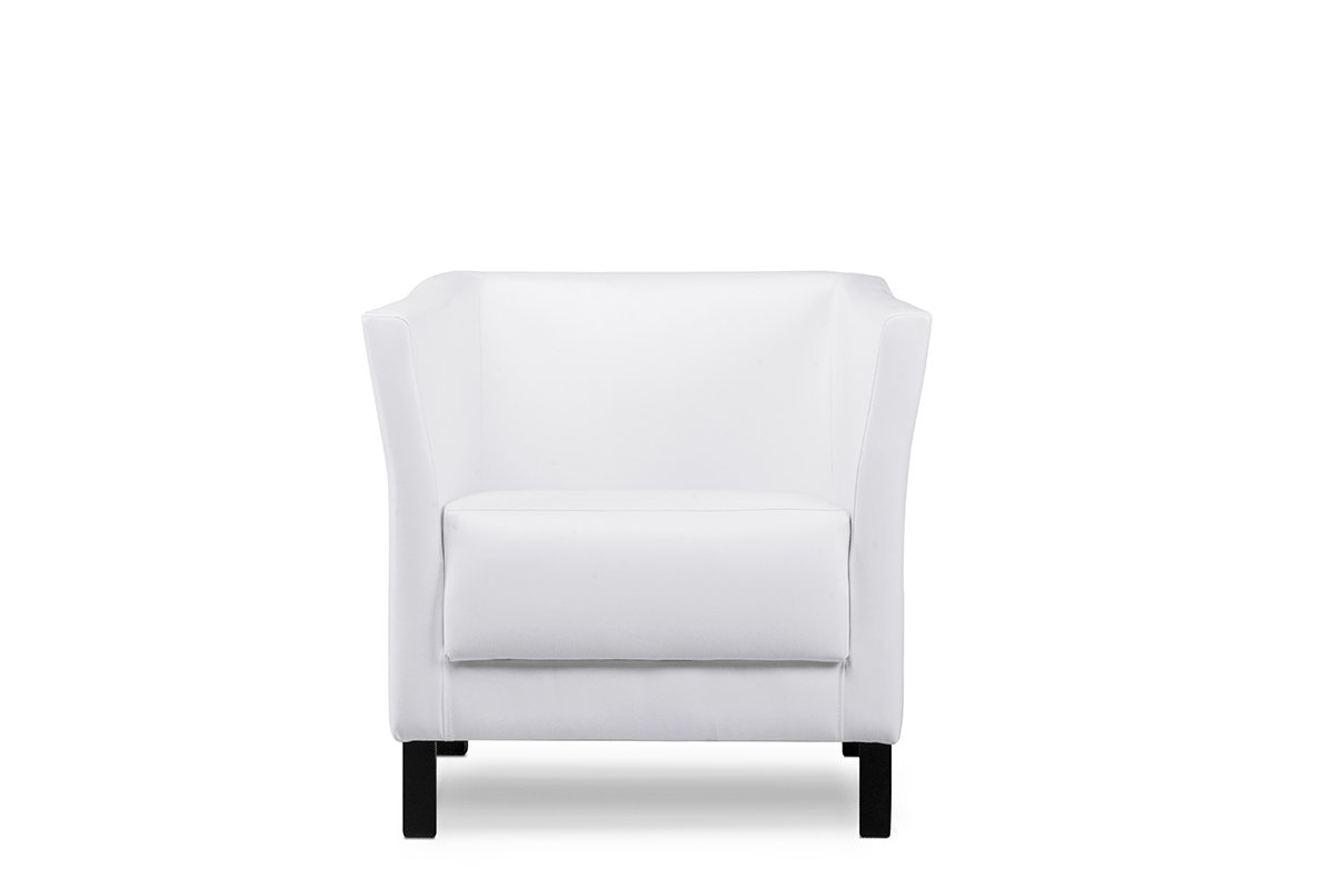 Fotel ESPECTO biały, 74x71x67, ekoskóra