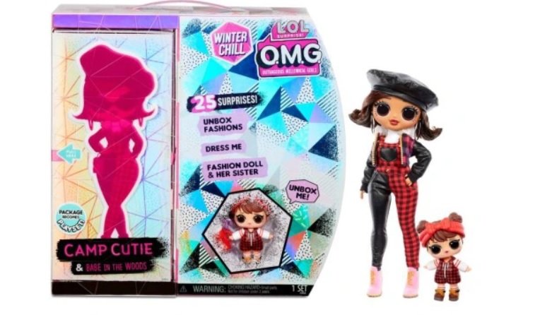 MGA Entertainment L.O.L SURPRISE O.M.G LOL OMG WINTER CHILL LALKA + LALECZKA I AKCESORIA CAMP CUTIE & BABIE IN THE WOODS 570257