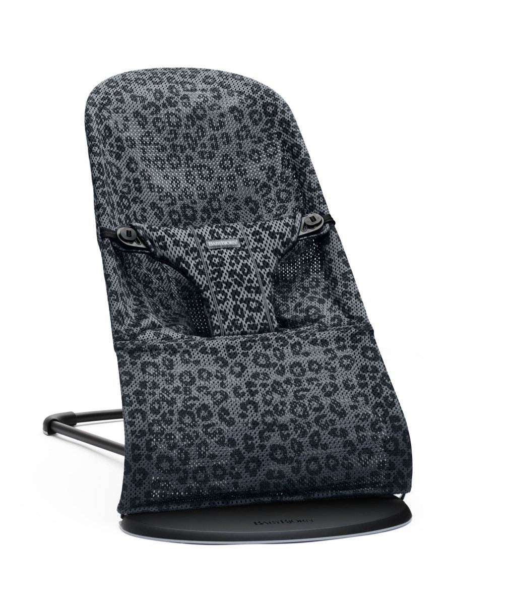 BABYBJORN leżaczek BLISS MESH - Antracytowy/Leopard scandinavian-baby-9381-0