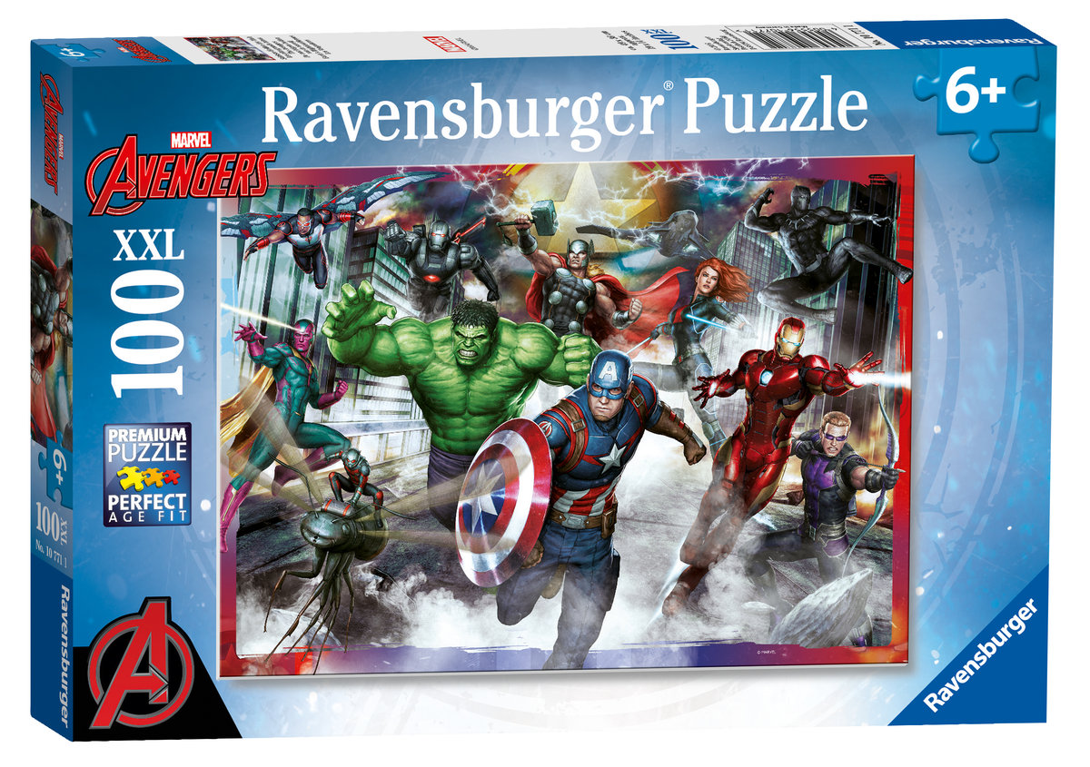 Ravensburger Puzzle 100 Avengers Zgromadzenie XXL