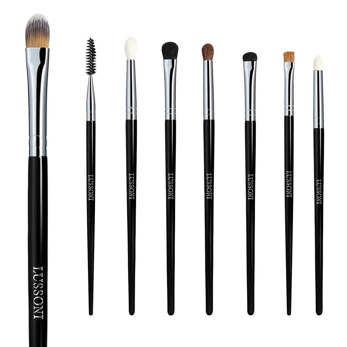 Lussoni Smokey Eye Zestaw 8 Pędzli Do Makijażu