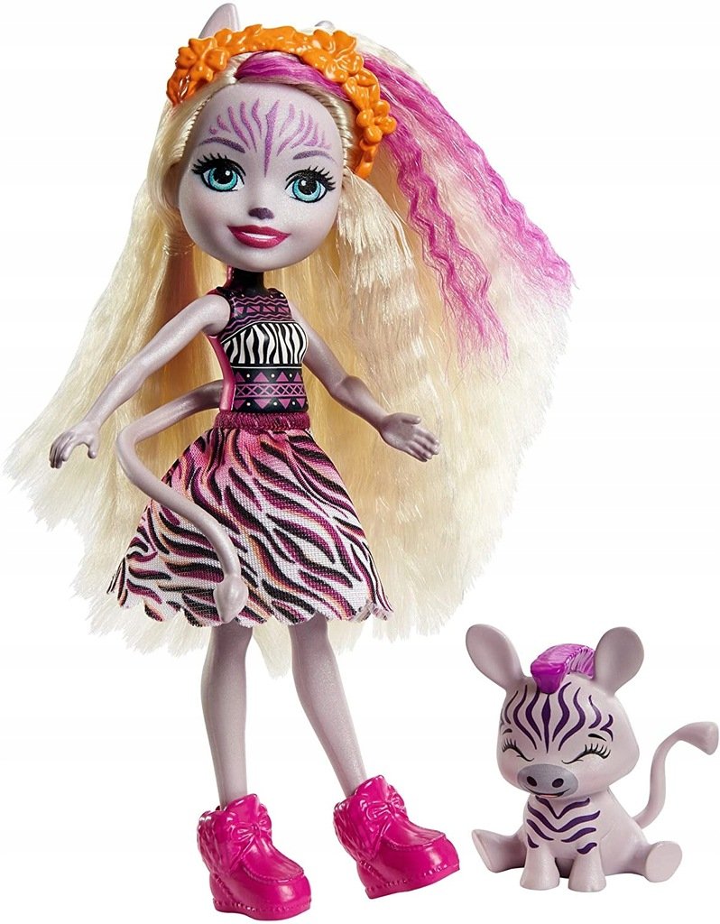 Mattel Enchantimals Lalka Zadie Zebra nowość