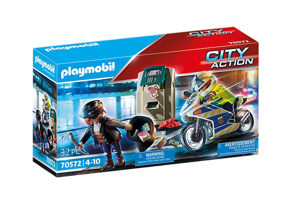 Playmobil Pościg motorem policyjnym 70572 70572