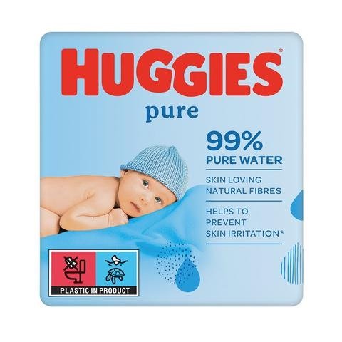 Huggies chusteczki nawilżane Pure 3 x 56 szt 3-pack