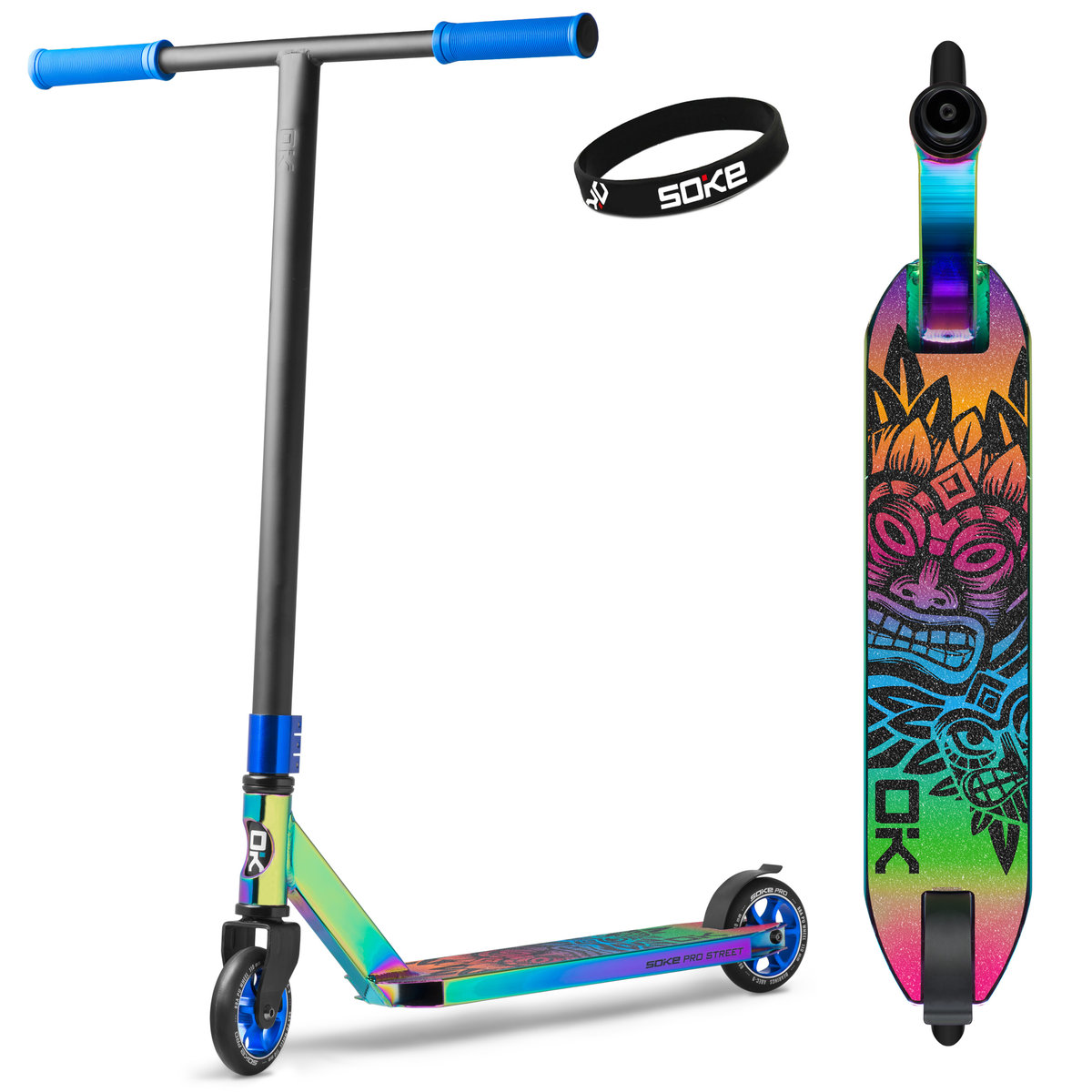 Street SOKE Hulajnoga SOKE PRO rainbow 1618