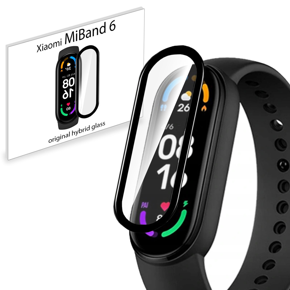 Grizz Szkło hybrydowe 3D do Mi Band 6