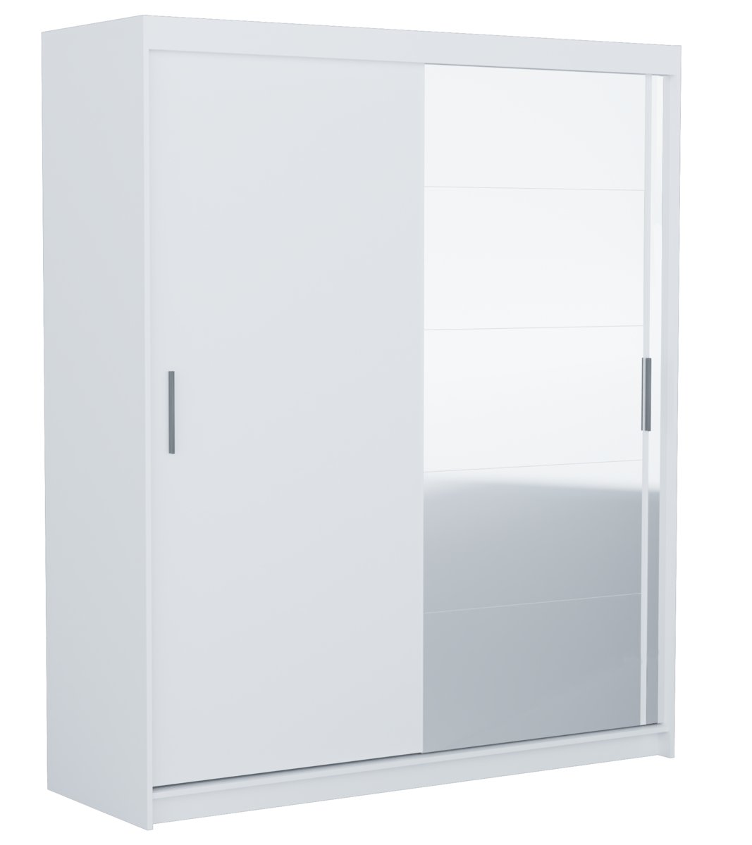 Faro SZAFA DRZWI PRZESUWNE LUSTRO 180CM BIEL MAT FARO180 BIEL L KPL