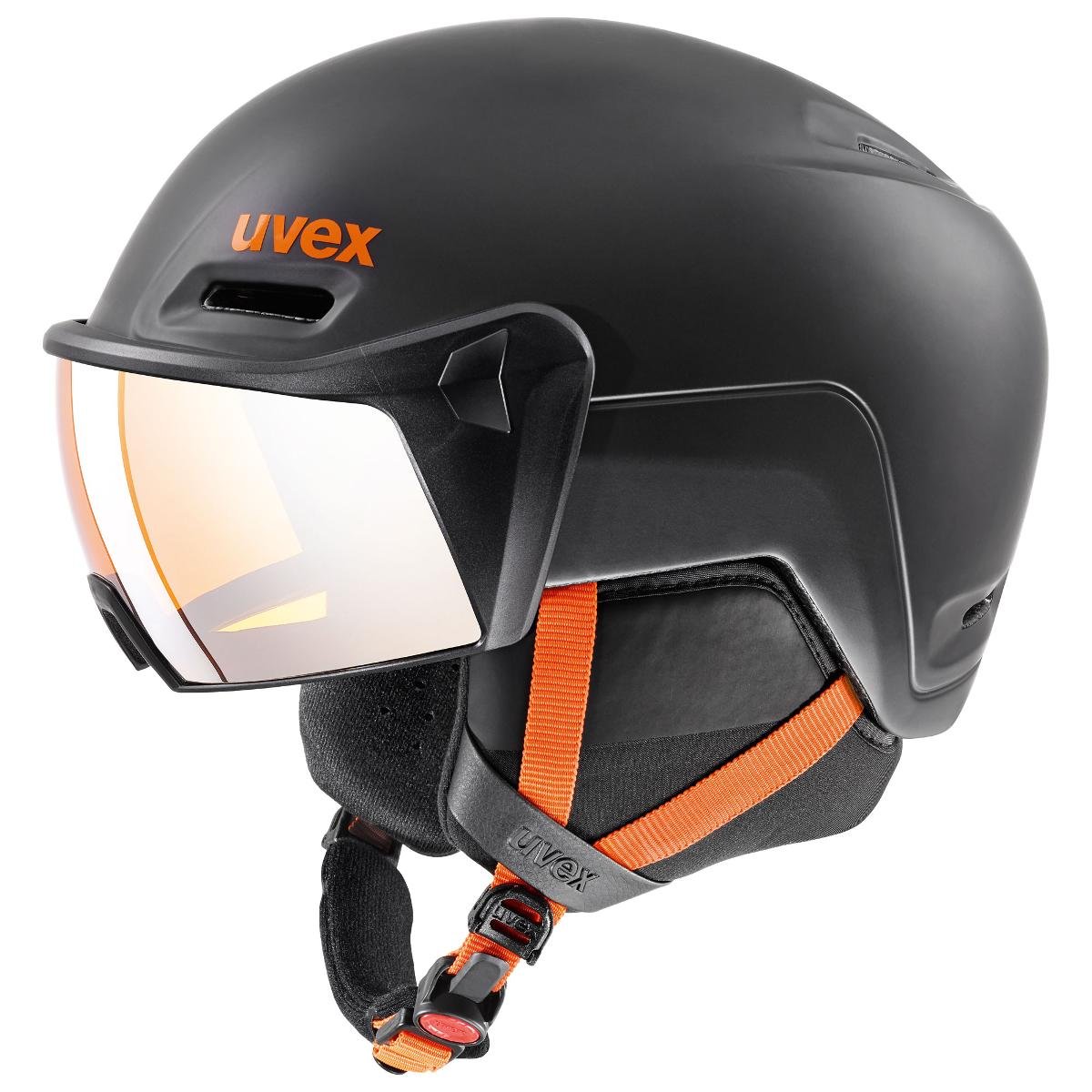 Uvex hlmt 700 Visor Kask, dark slate orange mat 59-61cm 2020 Kaski narciarskie S5662376007
