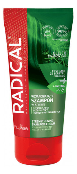 Radical RADICAL Wzmacniający szampon w kremie do wrażliwej skóry głowy i włosów wypadających 200ml RAL0047