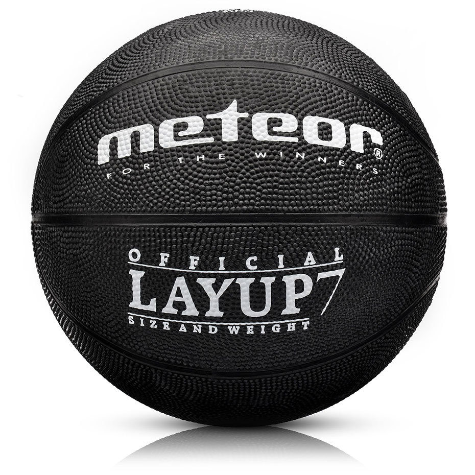 Meteor Piłka koszykowa Layup 7 czarny 07089