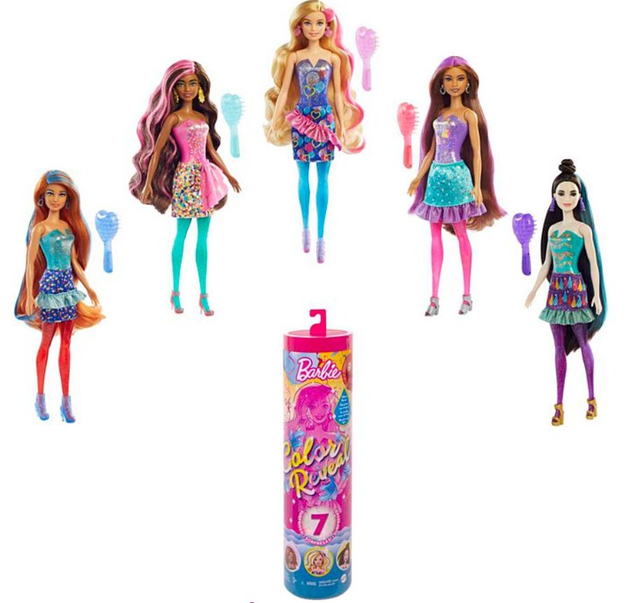 Mattel lalka Barbie Color Reveal z konfetti # z wartością produktów powyżej 89zł!