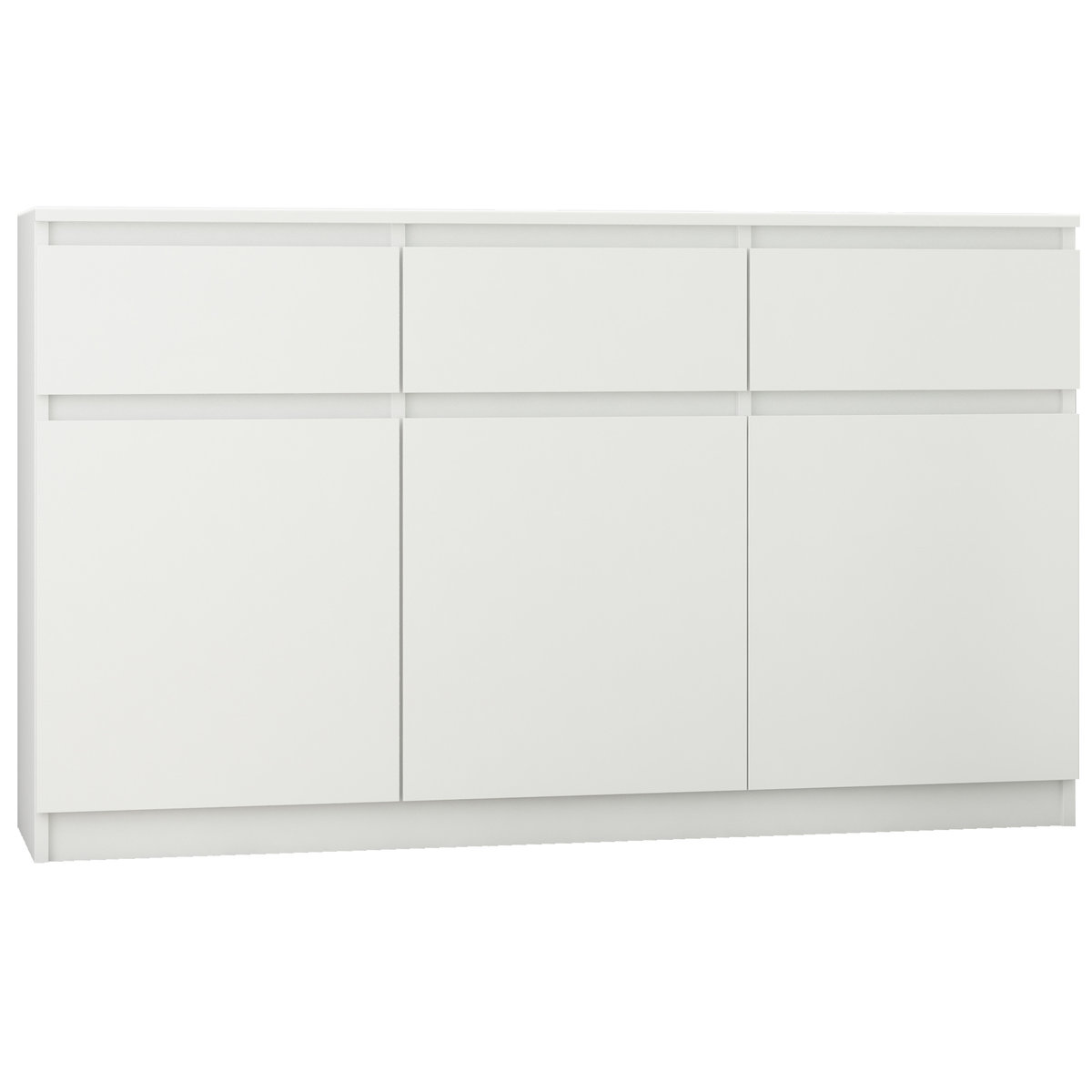 Komoda 98Cm Szafka 3 Szuflady Biała Producent S-3