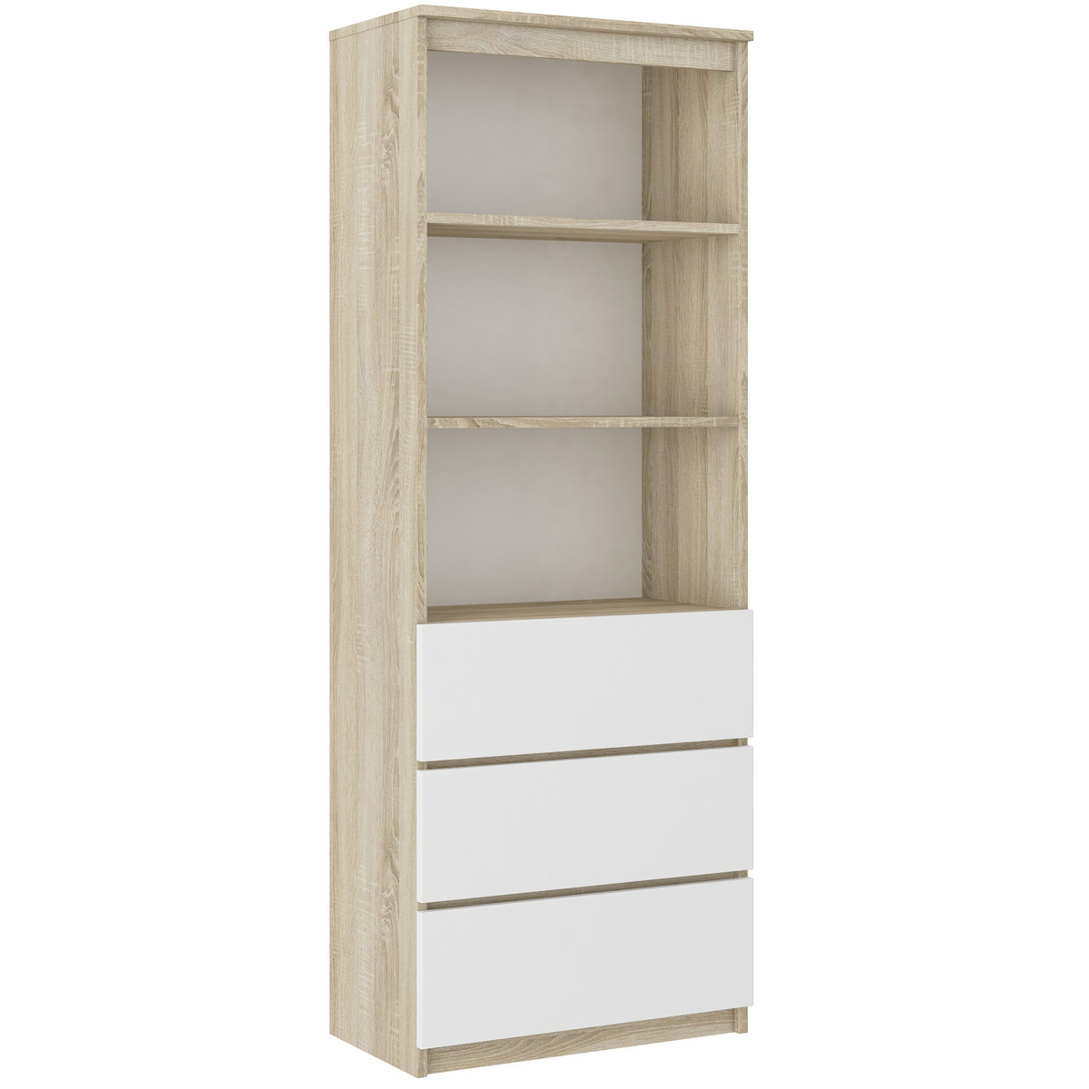 REGAŁ KSIĄŻKI BIUROWY 3 SZUFLADY 3 Sonoma MIX B-3