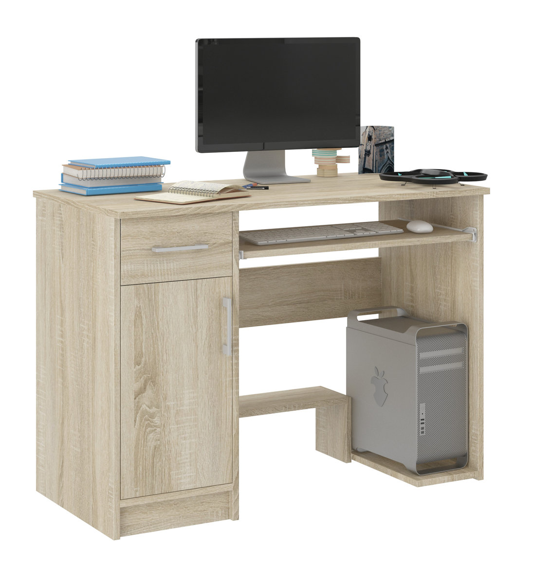 Biurko Komputerowe 90Cm Stolik Laptop Sonoma N-10