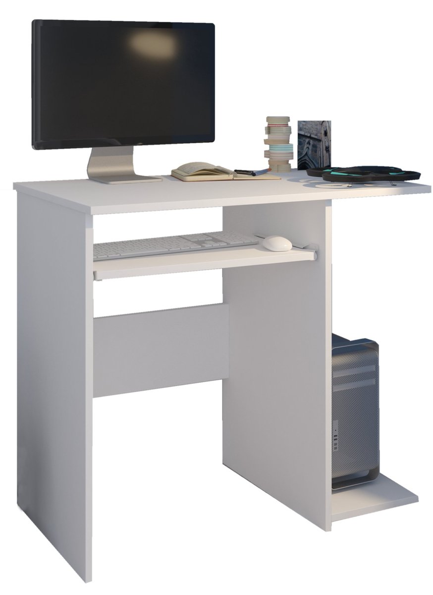 Biurko Komputerowe 76Cm Stolik Laptop Białe Pl N-5