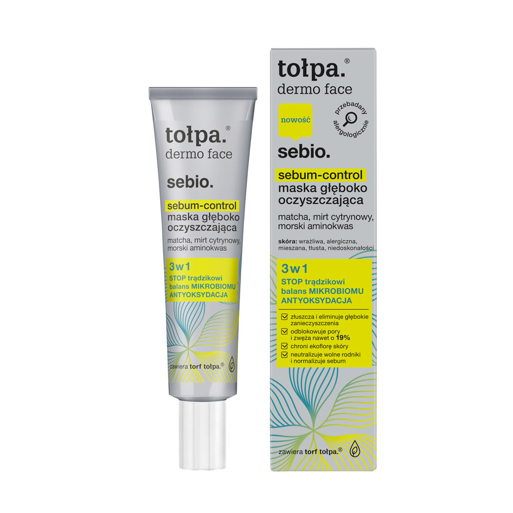 Tołpa Tołpa tołpa dermo face sebio max exekt multi clean żel peeling maska 100 ml