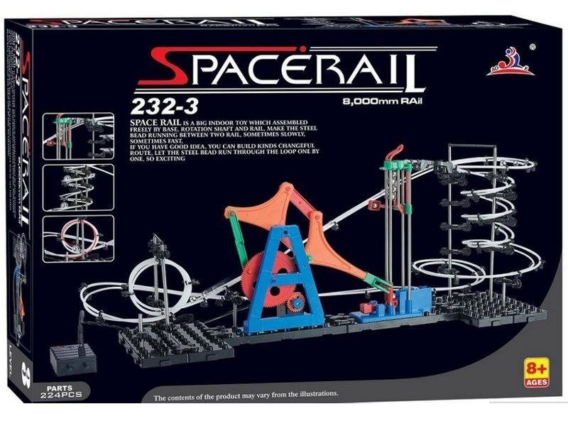 Ikonka Ikonka SpaceRail Tor Dla Kulek Level 3 8 metrów Kulkowy Rollercoaster 232-3