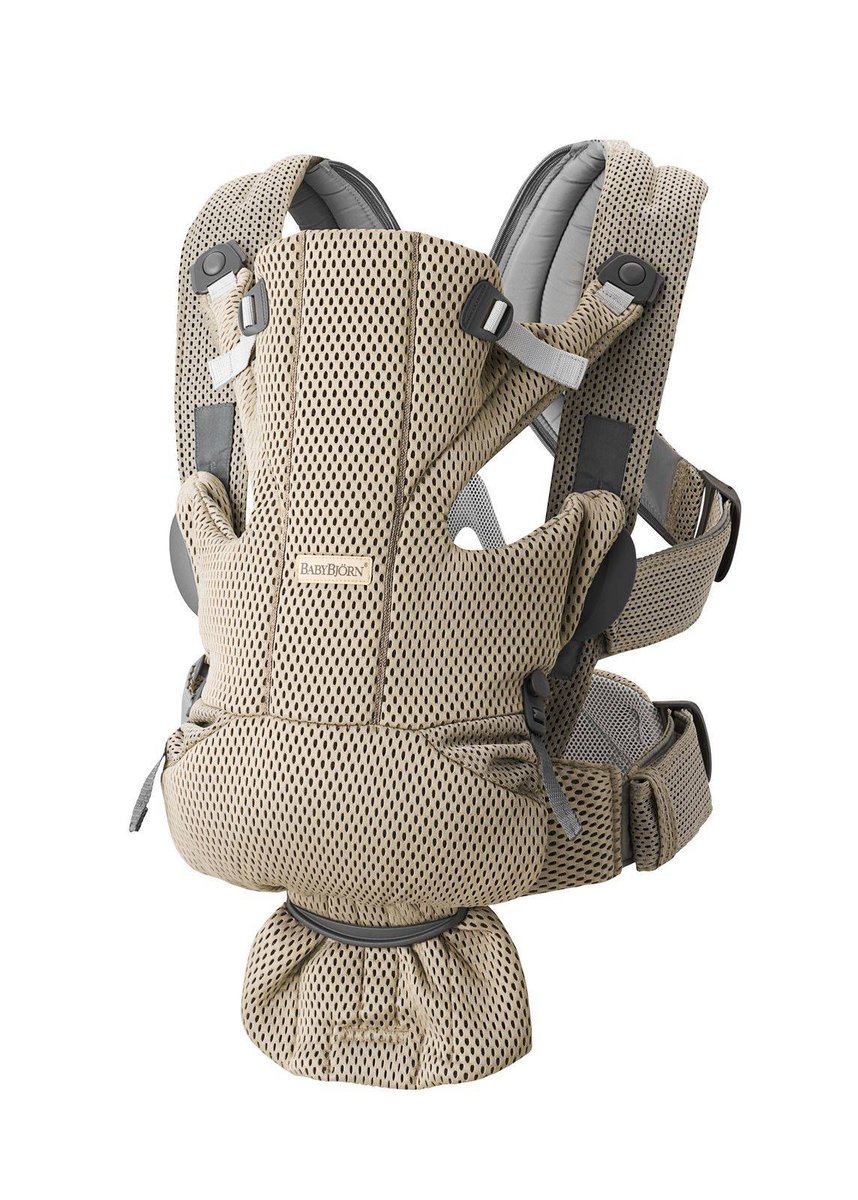 BabyBjörn Nosidełko BB MOVE Grey beige 3D Mesh