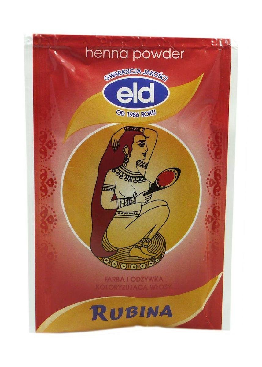 ELD (KOSMETYKA NATURALNA) Rubina proszek - farba do włosów 25g ELD 71KOSFARRU