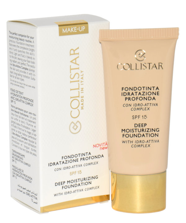Collistar Deep Moisturizing Foundation SPF15 zestaw Podkład 30 ml + Krem nawilżający Idro-Attiva 25 ml dla kobiet 7 Biscotto