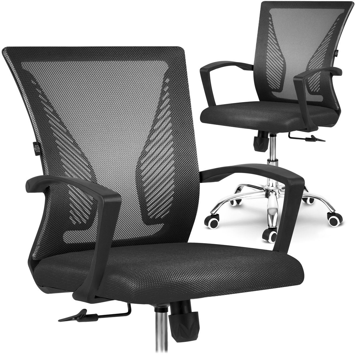 Sofotel Fotel biurowy z mikrosiatki Sofotel Gontia czarny 240000