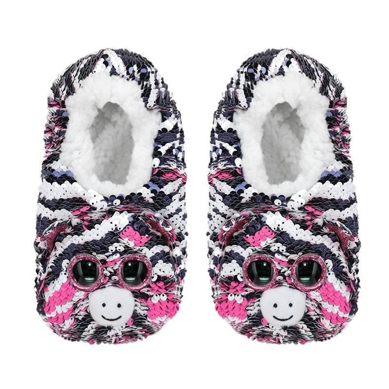 Ty Inc Fashion Sequins cekinowe pantofle ZOE zebra rozm.M 32-34) 95537