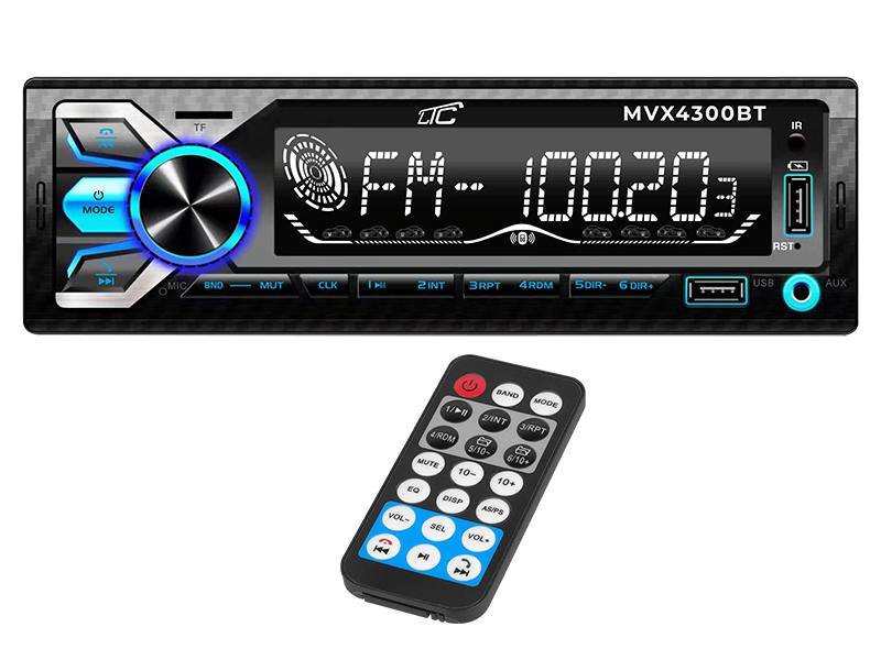 Radio samochodowe LTC MVX4300, 1DIN,  moduł bluetooth.