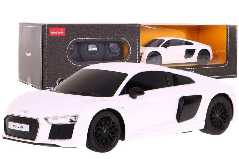 Rastar Autko R/C Audi R8 Biały 1:24 ZRC.72300.BIA