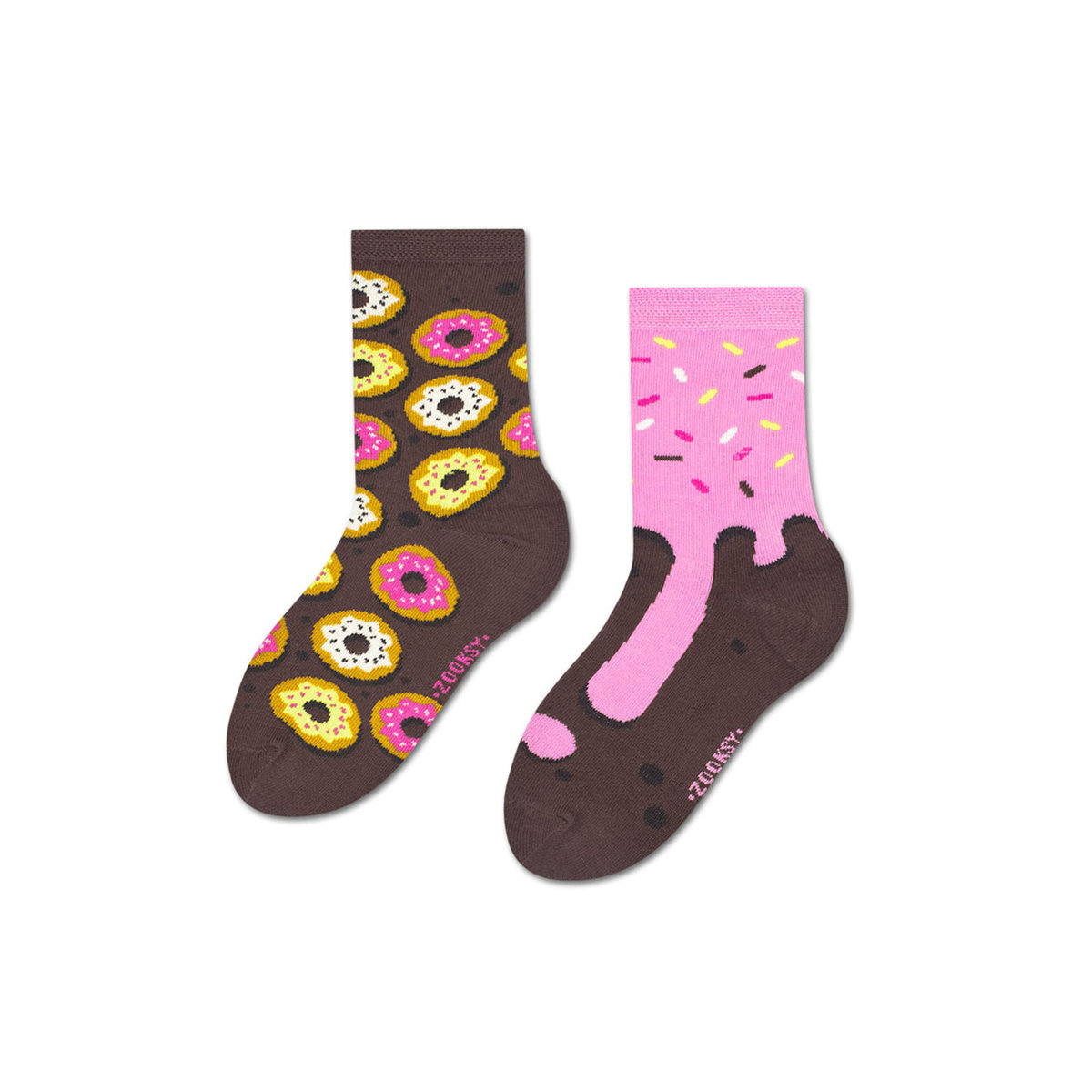 Kolorowe skarpetki w donuty r.30-35 - mixTURY Donutowe