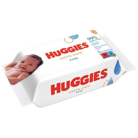 Huggies chusteczki nawilżane Pure Extra Care x 56 szt