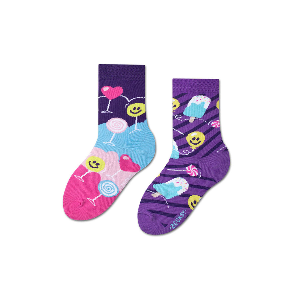 Kolorowe skarpetki w słodycze r.30-35 - mixTURY Słodkości